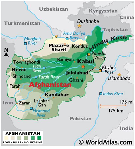 Benefits of Using MAP Map of Afghanistan and Surrounding Countries